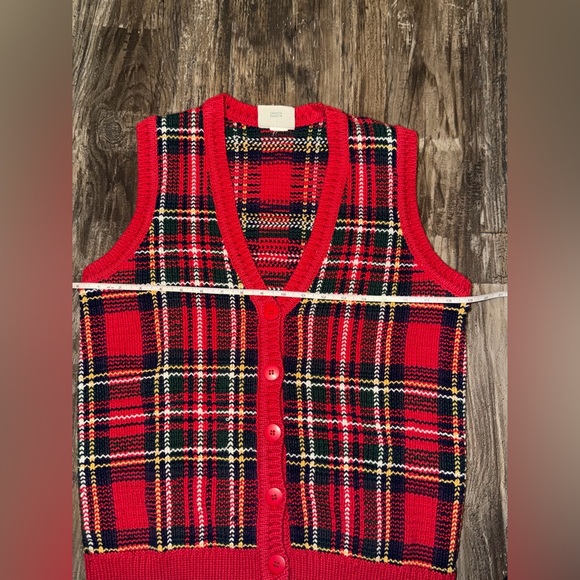 Vintage Northern Reflections Plaid Button Front Knit Sweater - Picture 5 of 8